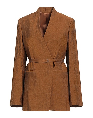 CHRISTIAN WIJNANTS Blazer Brown 71% Linen, 29% Cotton