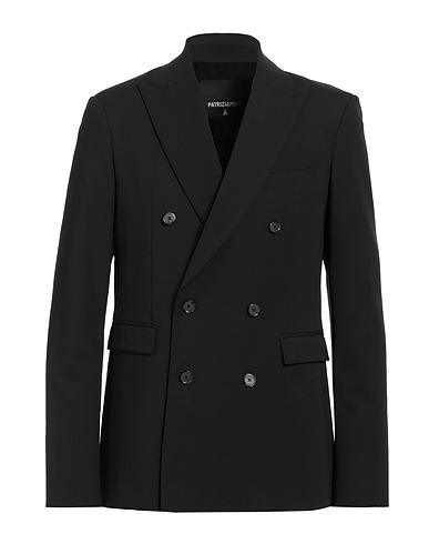 PATRIZIA PEPE Blazer Black 63% Polyester, 35% Viscose, 2% Elastane