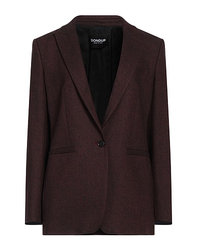 DONDUP Blazer Burgundy 34% Polyester, 33% Viscose, 32% Wool, 1% Elastane