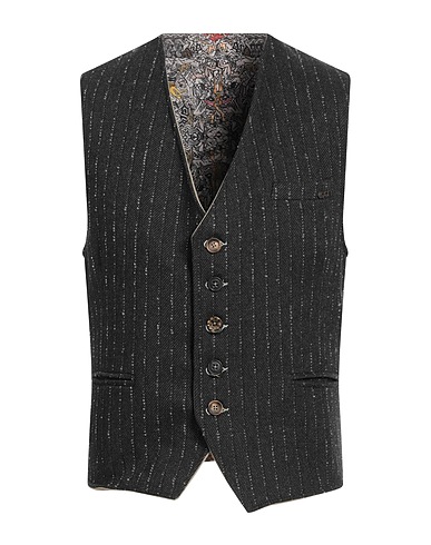 KOON Waistcoat Charcoal 49% Acrylic, 24% Polyester, 21% Wool, 6% Other Fibres, Cotton