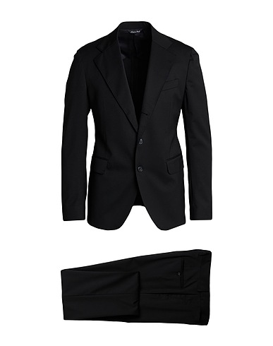 BRIAN DALES Suits Black 54% Polyester, 44% Wool, 2% Elastane