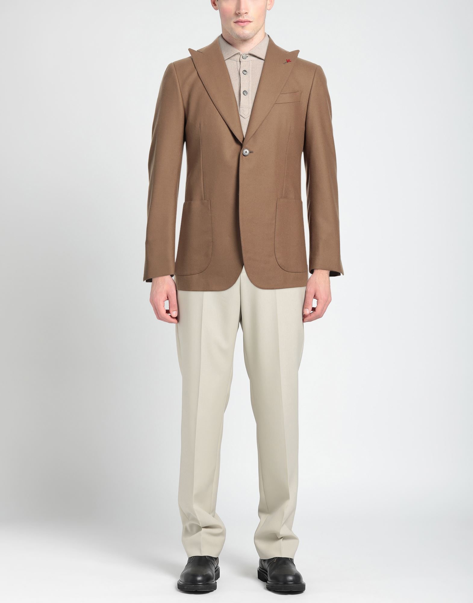 ISAIA コート＆ブルゾン | テーラードジャケット キャメル メンズ | YOOX