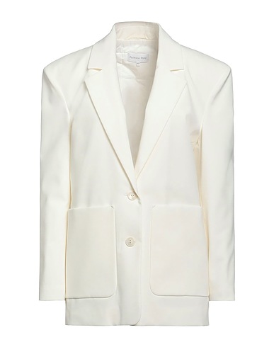 PATRIZIA PEPE Blazer Ivory 63% Polyester, 33% Viscose, 4% Elastane