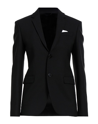 NEIL BARRETT Blazer Black 53% Polyester, 44% Virgin Wool, 3% Elastane