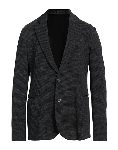 EMPORIO ARMANI Blazer Charcoal 26% Acrylic, 25% Virgin Wool, 24% Viscose, 21% Polyamide, 4% Elastane