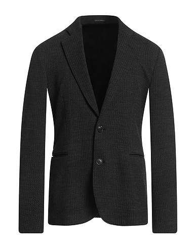 EMPORIO ARMANI Blazer Black 26% Acrylic, 25% Virgin Wool, 24% Viscose, 21% Polyamide, 4% Elastane