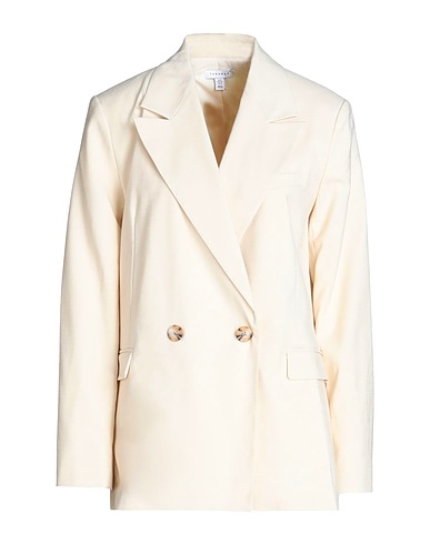 TOPSHOP Jackett Elfenbein 82% Polyester, 17% Viskose, 1% Elastan