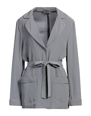 ALBERTA FERRETTI Blazer Grey 64% Acetate, 36% Silk
