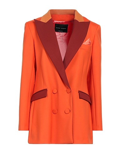 HEBE STUDIO Veste Orange 97% Laine vierge, 3% Élasthanne