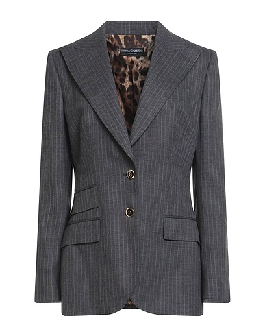 DOLCE&GABBANA Blazer Grey 98% Virgin Wool, 2% Elastane