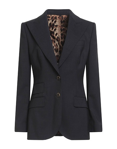 DOLCE&GABBANA Blazer Charcoal 98% Virgin Wool, 2% Elastane