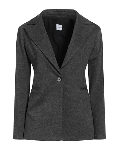 ELEONORA STASI Jackett Braungrau 73% Viskose, 22% Nylon, 5% Elastan