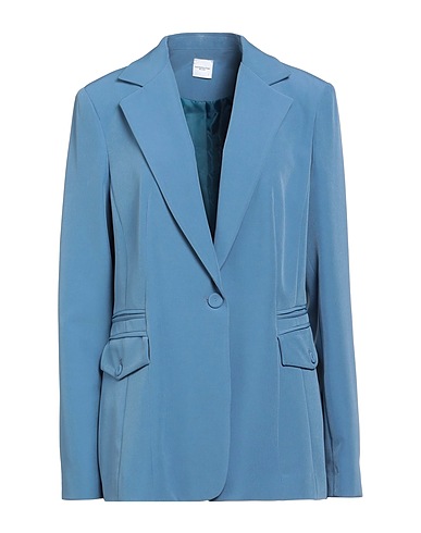ELEONORA STASI Blazer Light blue 85% Polyester, 12% Elastane, 3% Other Fibres