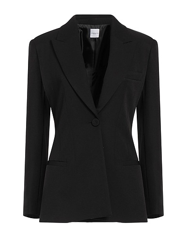 ELEONORA STASI Blazer Black 92% Polyester, 8% Elastane
