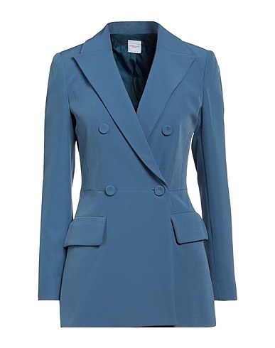 ELEONORA STASI Blazer Light blue 85% Polyester, 12% Elastane, 3% Other Fibres