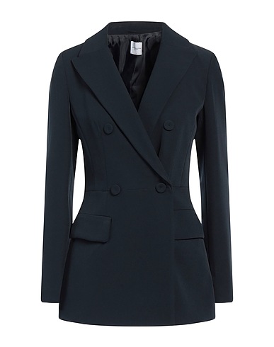 ELEONORA STASI Blazer Midnight blue 85% Polyester, 12% Elastane, 3% Other Fibres