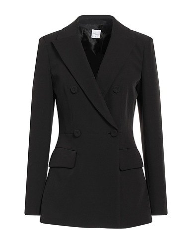 ELEONORA STASI Jackett Schwarz 85% Polyester, 12% Elastan, 3% Andere Fasern