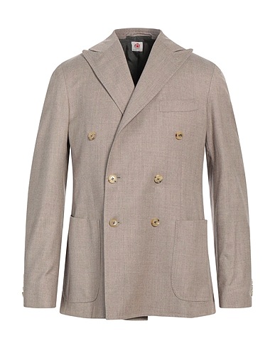LUIGI BORRELLI NAPOLI Blazer Taupe 93% Virgin Wool, 7% Silk