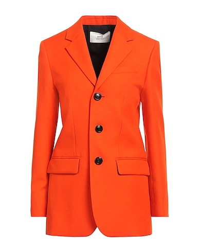 AMI ALEXANDRE MATTIUSSI Blazer Orange 100% Virgin Wool
