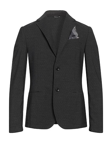DANIELE ALESSANDRINI HOMME Blazer Charcoal 68% Polyester, 30% Viscose, 2% Elastane