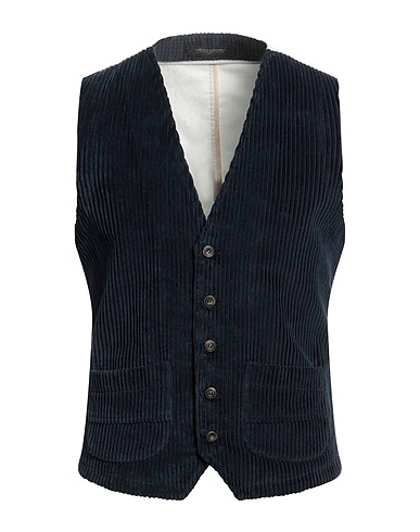 MESSAGERIE Gilet de costume Bleu marine 100% Coton, Élasthanne