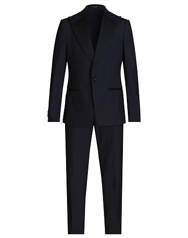 LARDINI スーツ ミッドナイトブルー ウール 100%
