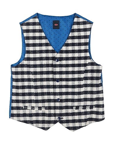 BUGATTI Waistcoat Midnight blue 100% Cotton