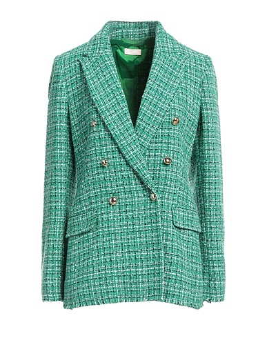 LIU •JO Blazer Green 72% Cotton, 25% Polyester, 3% Other Fibres