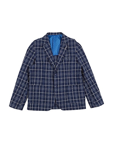 BUGATTI Blazer Blu 75% Cotone, 25% Lino
