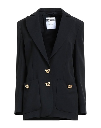 MOSCHINO Blazer Black 70% Acetate, 30% Viscose