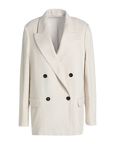 BRUNELLO CUCINELLI Blazer 54% Cotton, 38% Viscose, 5% Polyester, 3% Polyamide, Brass