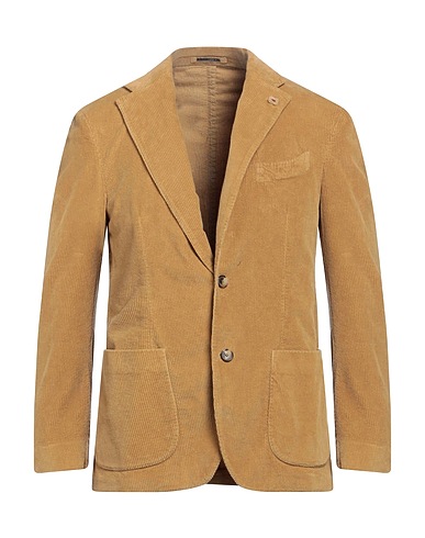 LARDINI Blazer Camel 98% Cotton, 2% Elastane