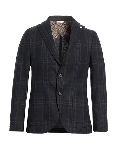MANUEL RITZ Blazer Midnight blue 36% Wool, 35% Polyester, 23% Acrylic, 6% Polyamide
