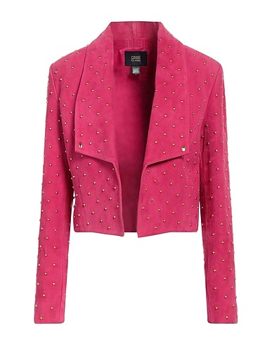 CAVALLI CLASS Blazer Magenta 100% Goat skin