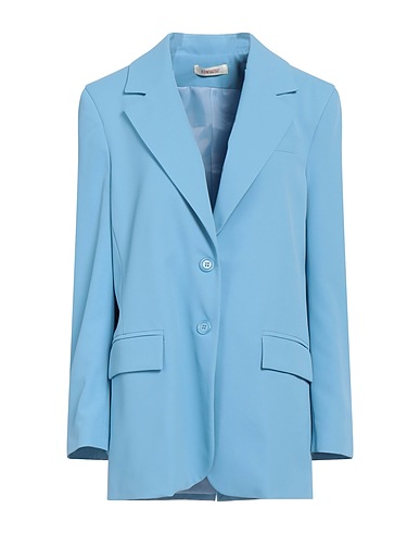 KONTATTO Blazer Sky blue 96% Polyester, 4% Elastane