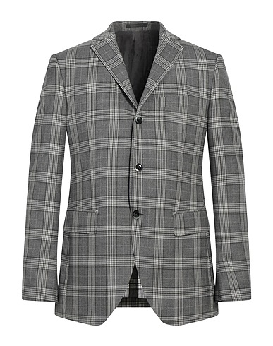 LUIGI BIANCHI Mantova Blazer Grey Virgin Wool