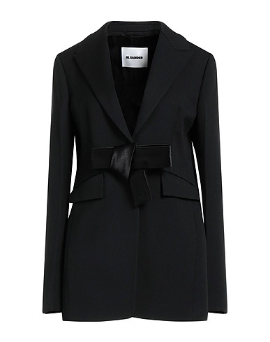 JIL SANDER Blazer Black 100% Virgin Wool, Acetate