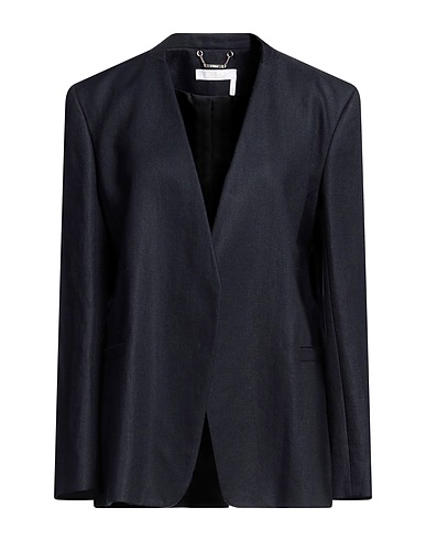 CHLOÉ Blazer Midnight blue 100% Linen, Viscose, Wool
