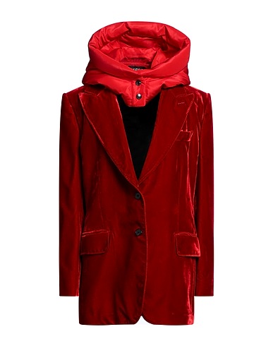 TOM FORD Blazer Red 69% Viscose, 31% Cupro, Polyester, Silk