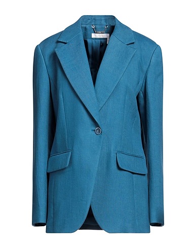 CHLOÉ Blazer Turquoise 97% Linen, 3% Cotton