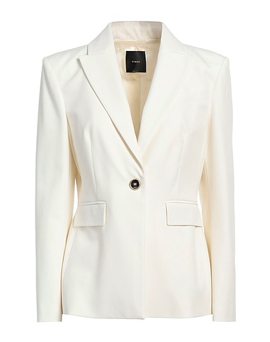 PINKO Blazer Off white 98% Polyester, 2% Elastane