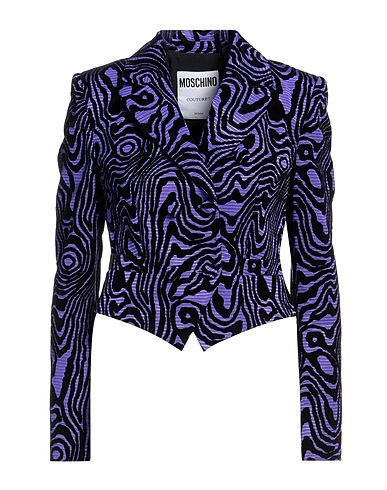 MOSCHINO Blazer COUTURE Purple 78% Cotton, 22% Viscose