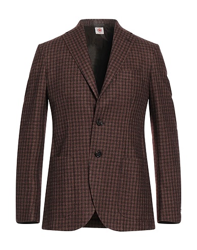 LUIGI BORRELLI NAPOLI Σακάκι CIOCCOLATO 100% Παρθένο μαλλί