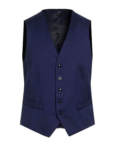 SARTORIA LATORRE Tailored Vests BLU CHINA 100% Virgin Wool