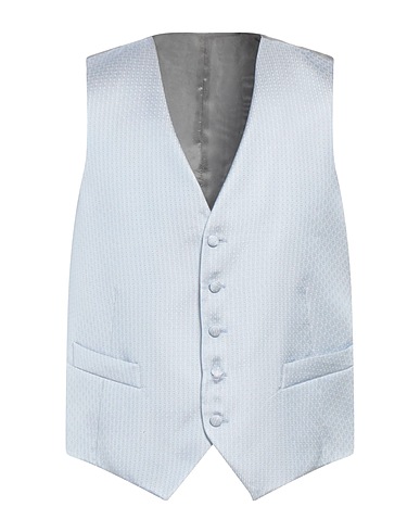 SARTORIA LATORRE Anzugweste Himmelblau 100% Seide, Cupro