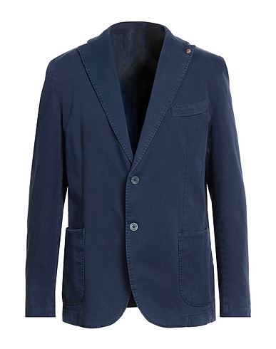 BARBATI Blazer Navy 98% Cotton, 2% Elastane