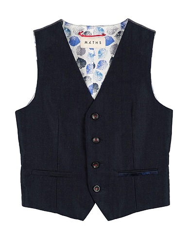 MYTHS Suit vest Midnight blue 100% Cotton