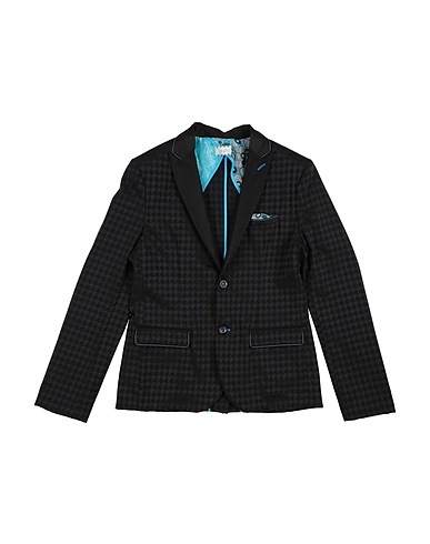 JOHN TWIG Giacca Nero 55% Viscosa, 45% Poliestere