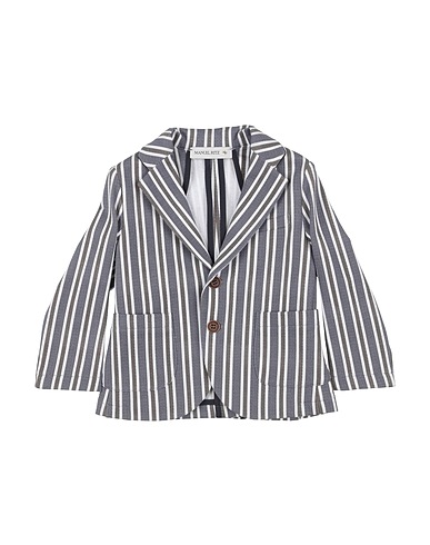 MANUEL RITZ Blazer Slate blue 96% Cotton, 4% Elastane