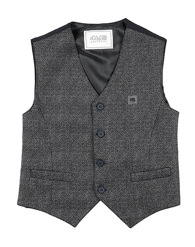 PACIOTTI 4US Waistcoat Black 65% Viscose, 30% Polyamide, 5% Elastane